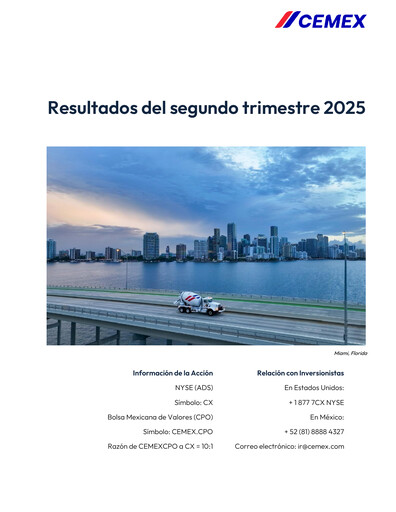 Vorschaubild Cemex Quartalsbericht 2025-q2