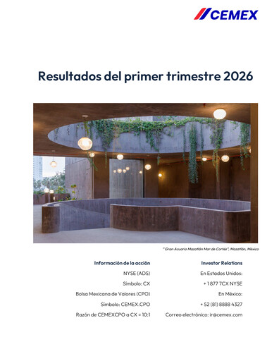 Thumbnail Cemex Quarterly Report 2026-q1