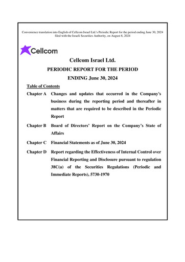 Thumbnail Cellcom Israel Half-year Report 2024-h1