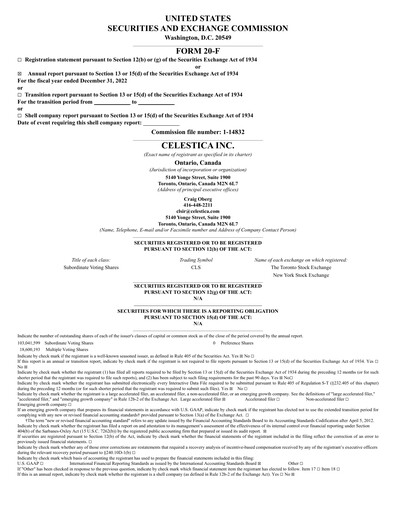 Thumbnail Celestica Annual Report 2022