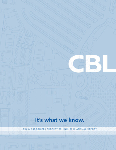 Vorschaubild CBL Properties
 Jahresbericht 2006