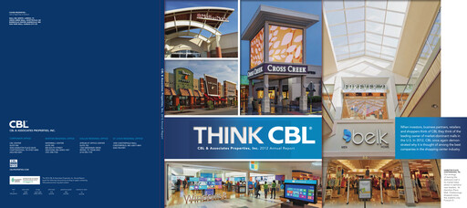 Vorschaubild CBL Properties
 Jahresbericht 2012