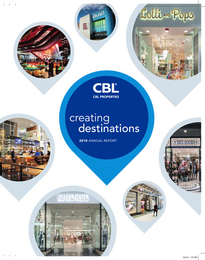 Vorschaubild CBL Properties
 Jahresbericht 2018