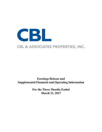 Thumbnail CBL Properties
 Quarterly Report 2017-q1