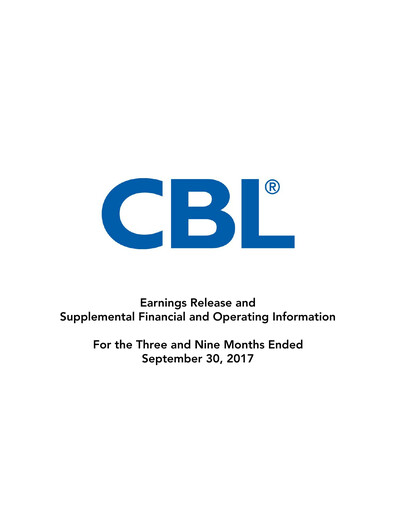 Thumbnail CBL Properties
 Quarterly Report 2017-q3