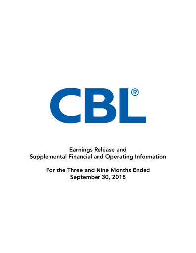 Thumbnail CBL Properties
 Quarterly Report 2018-q3
