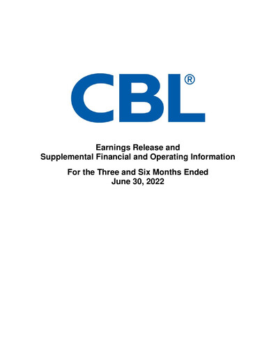 Thumbnail CBL Properties
 Quarterly Report 2022-q2