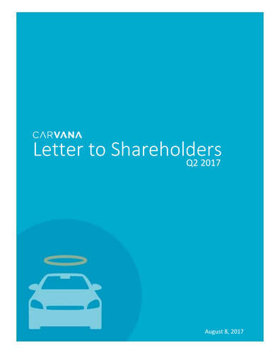 Miniature Carvana Rapport trimestriel 2017-q2