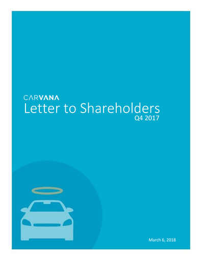 Miniature Carvana Rapport trimestriel 2017-q4