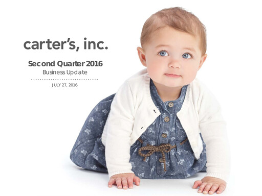Thumbnail Carter's Quarterly Report 2016-q2
