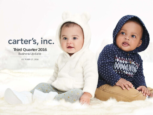 Thumbnail Carter's Quarterly Report 2016-q3