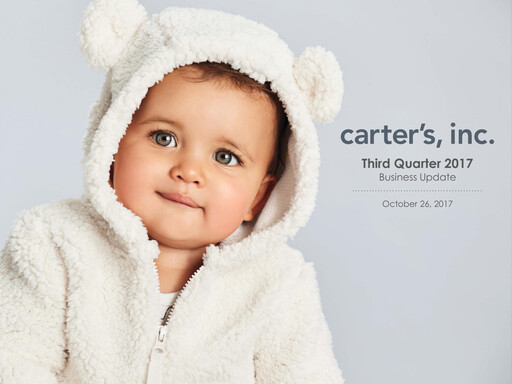 Thumbnail Carter's Quarterly Report 2017-q3