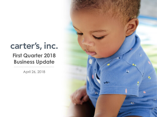 Thumbnail Carter's Quarterly Report 2018-q1