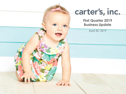 Thumbnail Carter's Quarterly Report 2019-q1