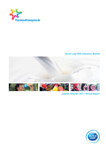 Thumbnail Dutch Lady Milk Industries Annual Report 2011