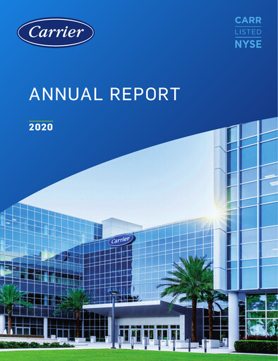 Thumbnail Carrier Global Annual Report 2020