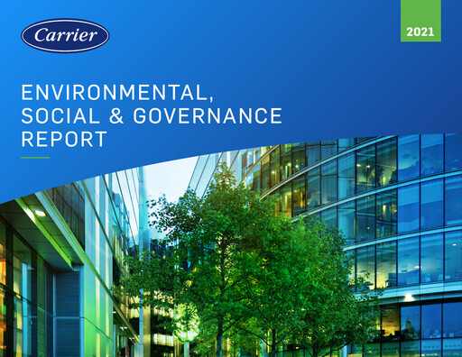 Vorschaubild Carrier Global ESG-Bericht 2021