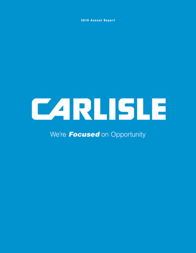 Thumbnail Carlisle Companies
 Annual Report 2010