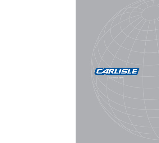 Thumbnail Carlisle Companies
 Annual Report 2011