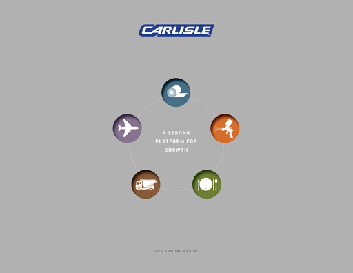 Thumbnail Carlisle Companies
 Annual Report 2015