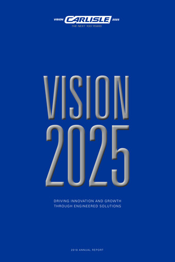 Thumbnail Carlisle Companies
 Annual Report 2018