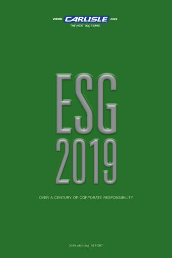 Thumbnail Carlisle Companies
 Annual Report 2019