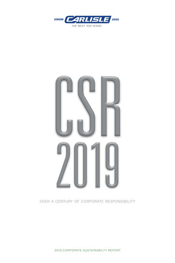 Thumbnail Carlisle Companies
 Sustainability Report 2019