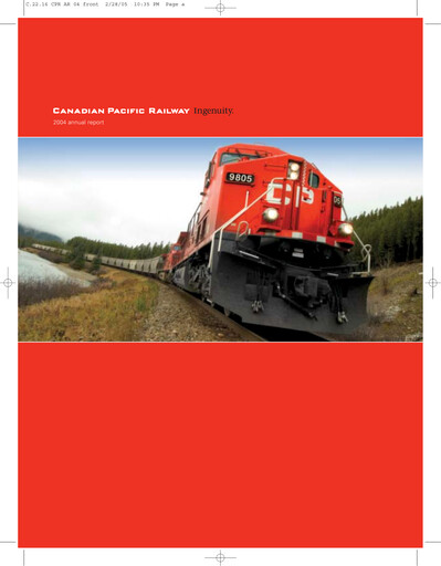 Thumbnail CPKC (Canadian Pacific Kansas City) Annual Report 2004