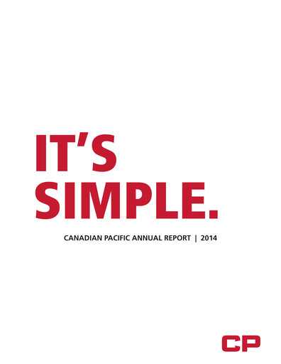 Thumbnail CPKC (Canadian Pacific Kansas City) Annual Report 2014