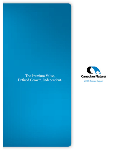 Thumbnail Canadian Natural Resources Annual Report 2005