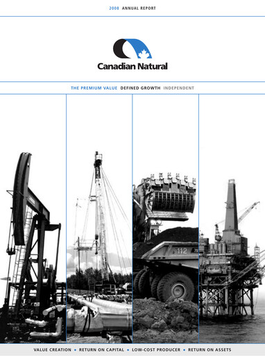 Thumbnail Canadian Natural Resources Annual Report 2008