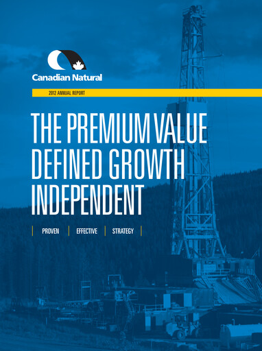 Thumbnail Canadian Natural Resources Annual Report 2012