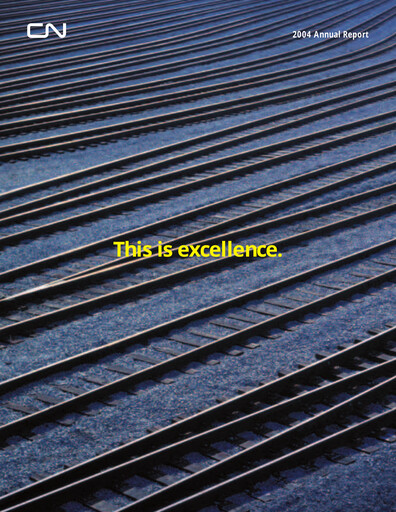 Thumbnail Canadian National Railway Annual Report 2004