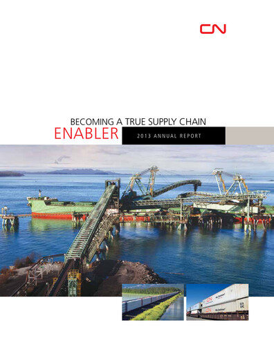 Thumbnail Canadian National Railway Annual Report 2013