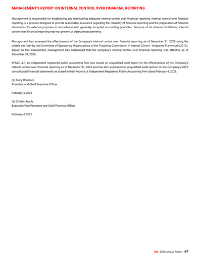 Thumbnail Canadian National Railway Financial Statement 2025