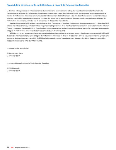 Thumbnail Canadian National Railway Financial Statement 2018