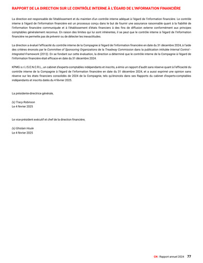 Thumbnail Canadian National Railway Financial Statement 2024