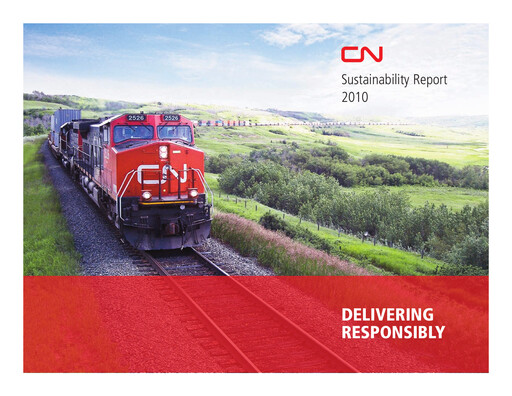 Thumbnail Canadian National Railway Sustainability Report 2010