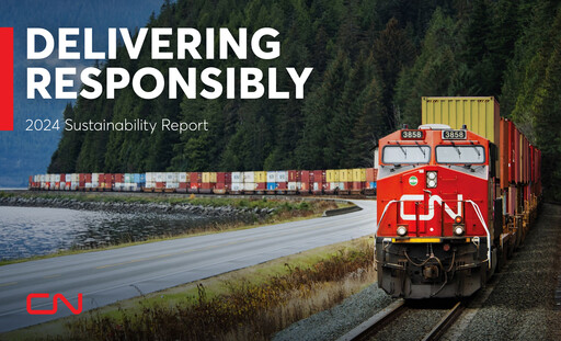 Thumbnail Canadian National Railway Sustainability Report 2024