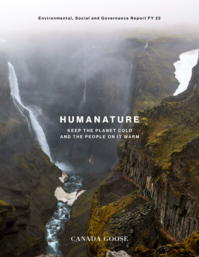 Thumbnail Canada Goose
 ESG Report fy2022