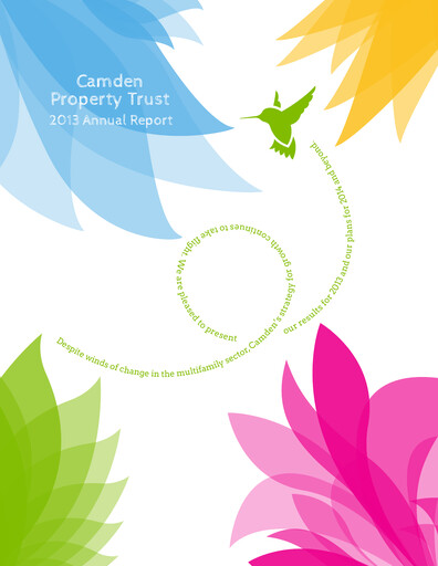 Thumbnail Camden Property Trust
 Annual Report 2013