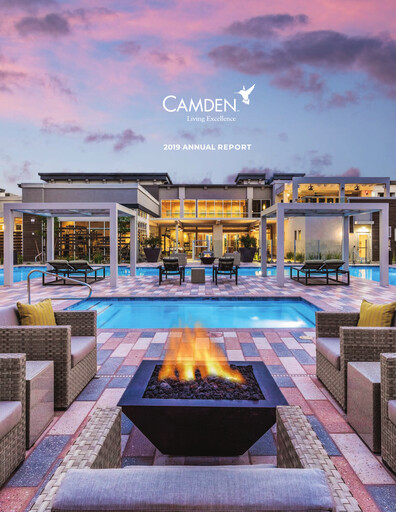 Thumbnail Camden Property Trust
 Annual Report 2019
