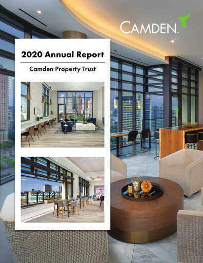 Thumbnail Camden Property Trust
 Annual Report 2020