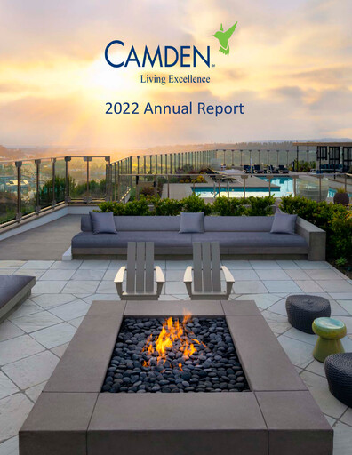 Thumbnail Camden Property Trust
 Annual Report 2022