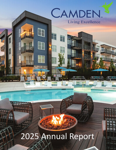 Thumbnail Camden Property Trust
 Annual Report 2025