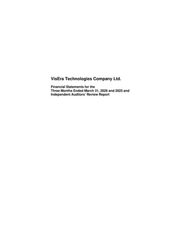 Vorschaubild VisEra Technologies Quartalsbericht 2026-q1