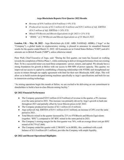 Vorschaubild Argo Blockchain Quartalsbericht 2022-q1