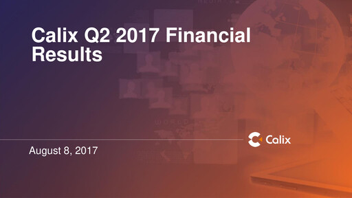 Thumbnail Calix Quarterly Report 2017-q2