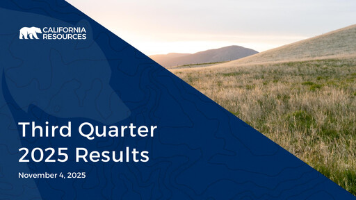 Vorschaubild California Resources Corporation
 Quartalsbericht 2025-q3