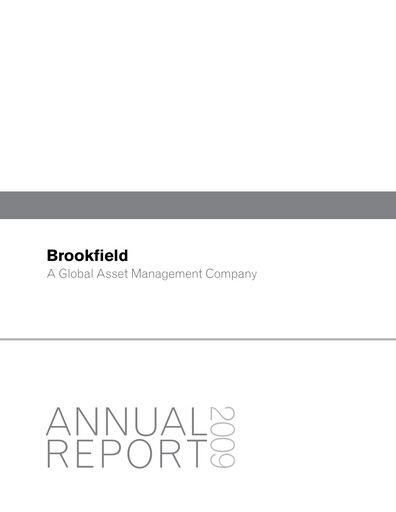 Vorschaubild Brookfield Infrastructure Partners
 Jahresbericht 2009